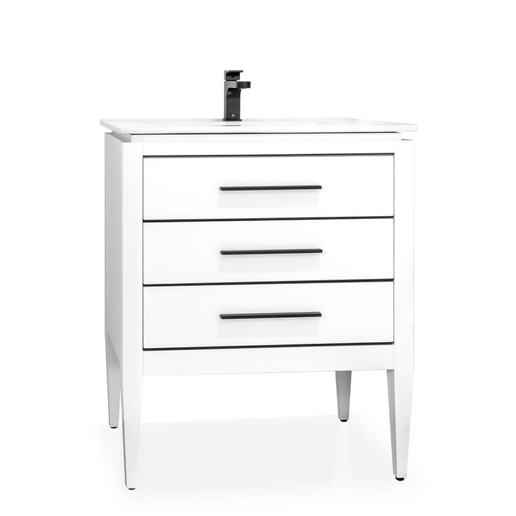 Bagno Italia Bathroom Vanity London 30" White