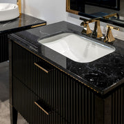 GB Group Bath Vanity LAMÈ Single Sink Black