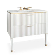 GB Group Bath Vanity LAMÈ Single Sink White