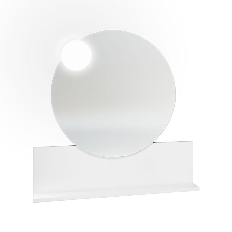 GB Group Bathroom Mirror Round with Shelf