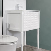 Macral Bath Vanity Diamond Collection - White Gloss