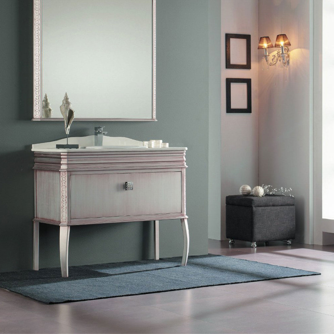 Bath Vanity London - Antique Silver Patina