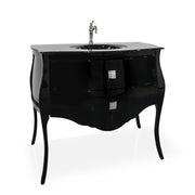 Macral Bath Vanity Paris - Black Gloss