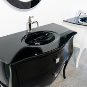 Macral Bath Vanity Paris - Black Gloss