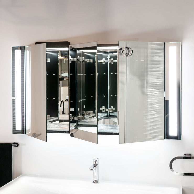MCJ Bathroom LED Mirror with Medicine Cabinet