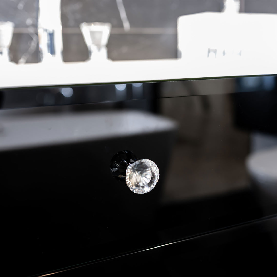 Bath Vanity Lux Single Sink Black