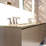 Q'in Bath Vanity Zero Double Sink Tortora