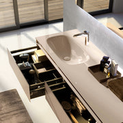 Q'in Bath Vanity Zero Double Sink Tortora