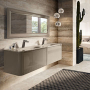 Q'in Bath Vanity Zero Double Sink Tortora