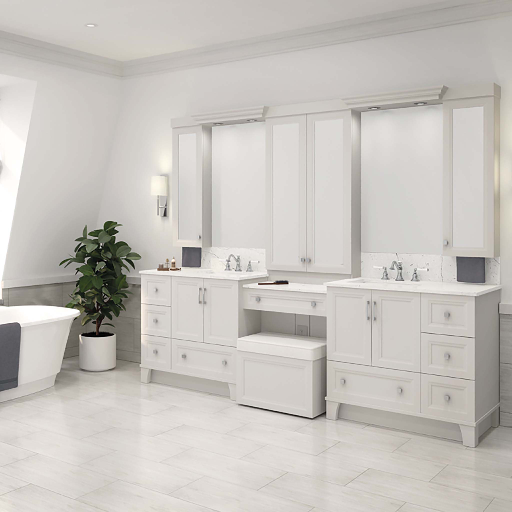 Vanico Bath Vanity Essentia Elegance Double Sink – Canaroma Bath