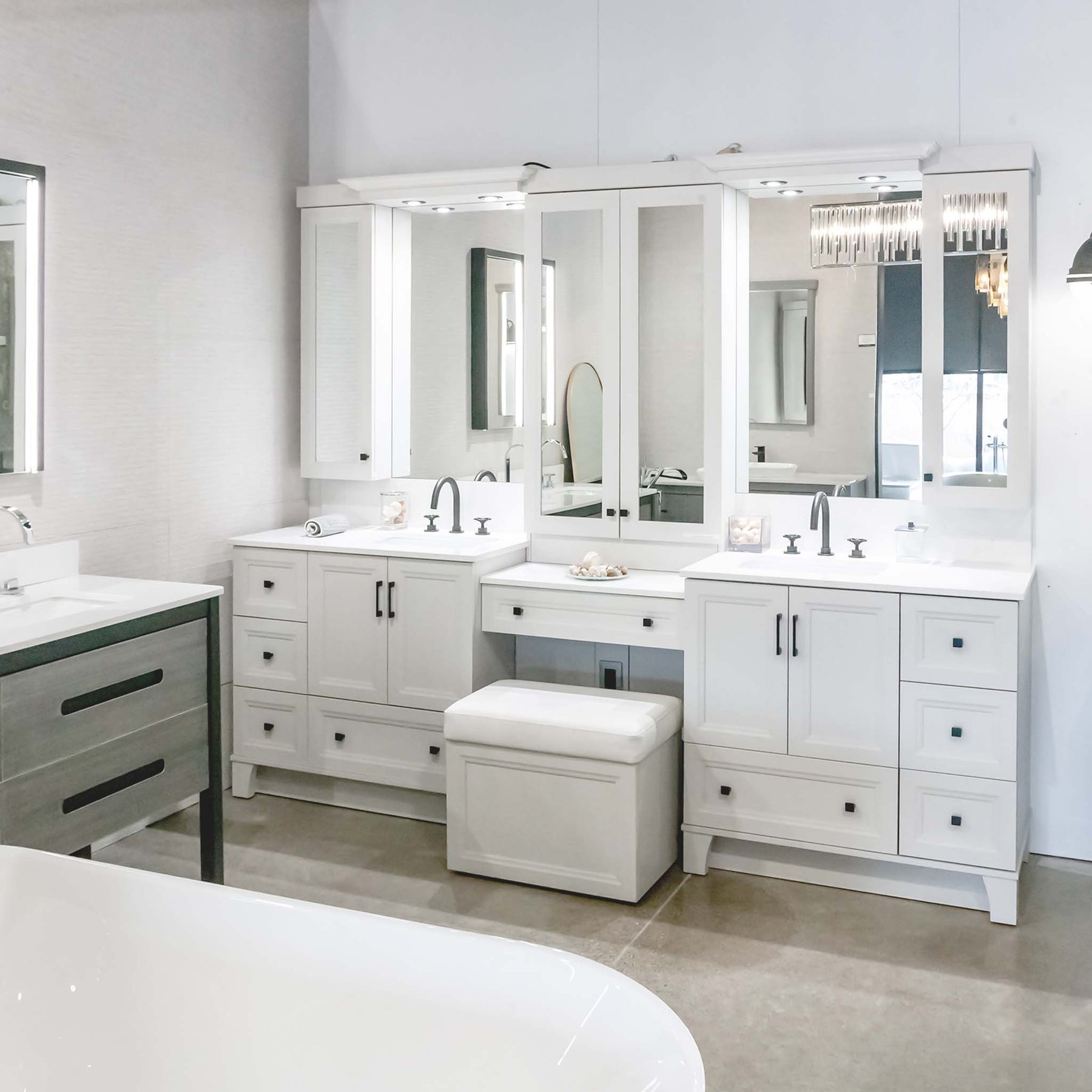 Vanico Bath Vanity Essentia Elegance Double Sink Canaroma Bath & Tile