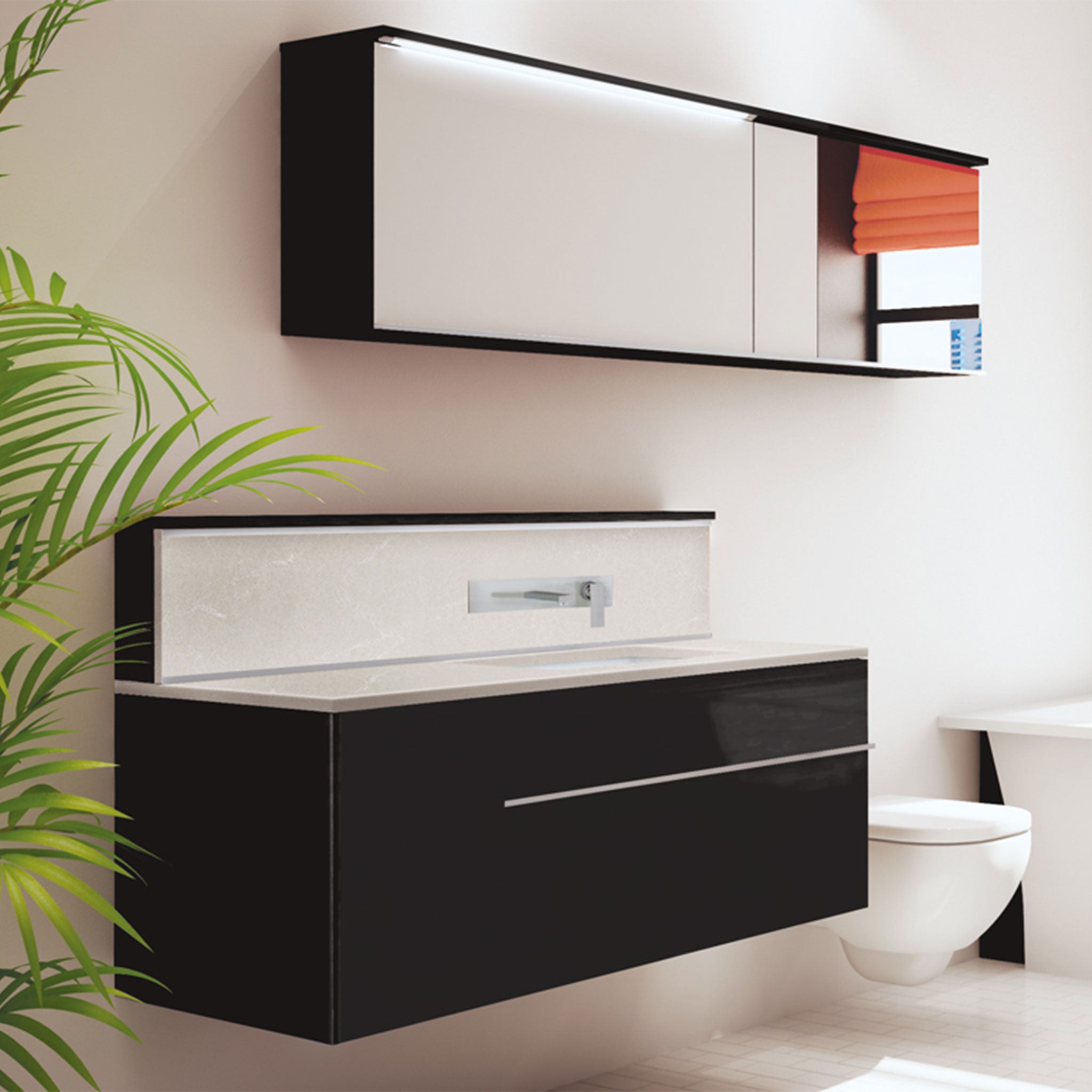 Vanico Times Square Single Sink Wall Mount Bath Vanity – Canaroma