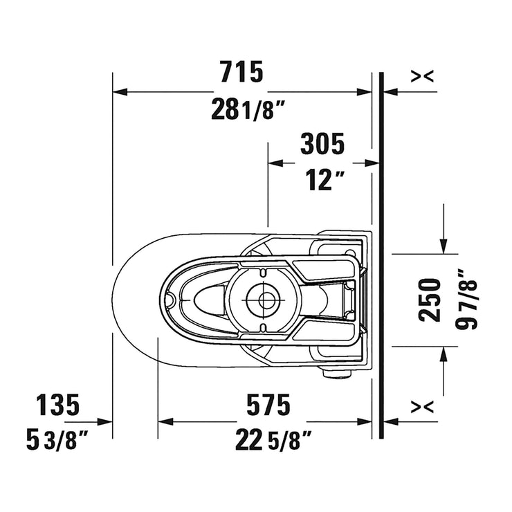 Duravit One-Piece toilet Rimless