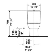 Duravit One-Piece toilet Rimless