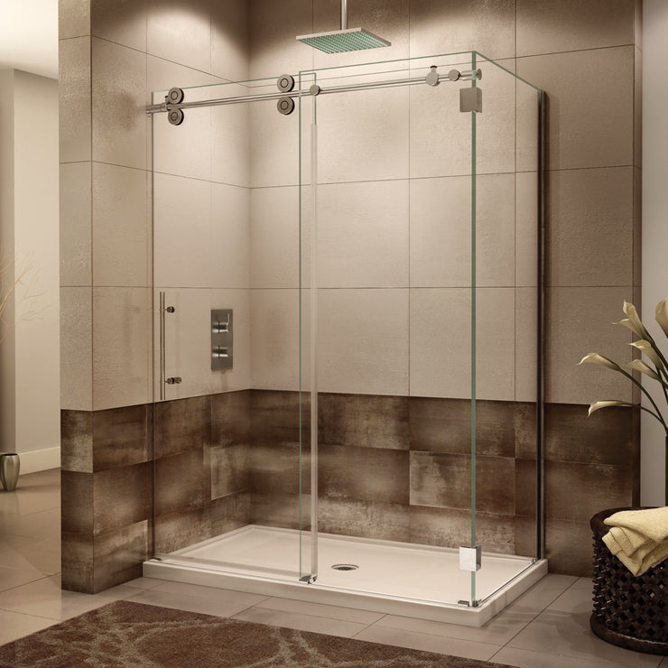 Fleurco Kinetik Two-Sided KT Shower Door, Closes Against Wall
