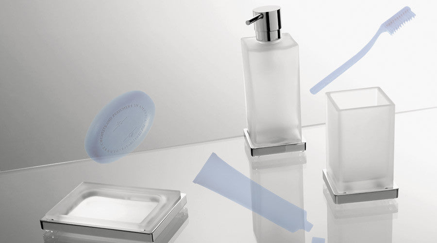 Colombo Design Look 9-Piece Accessory, Soap Dish Holder, Soap Dispenser