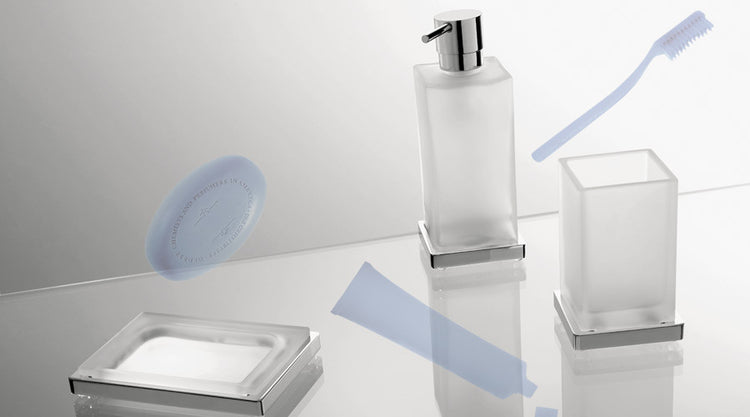Colombo Design Look 9-Piece Accessory, Soap Dish Holder, Soap Dispenser