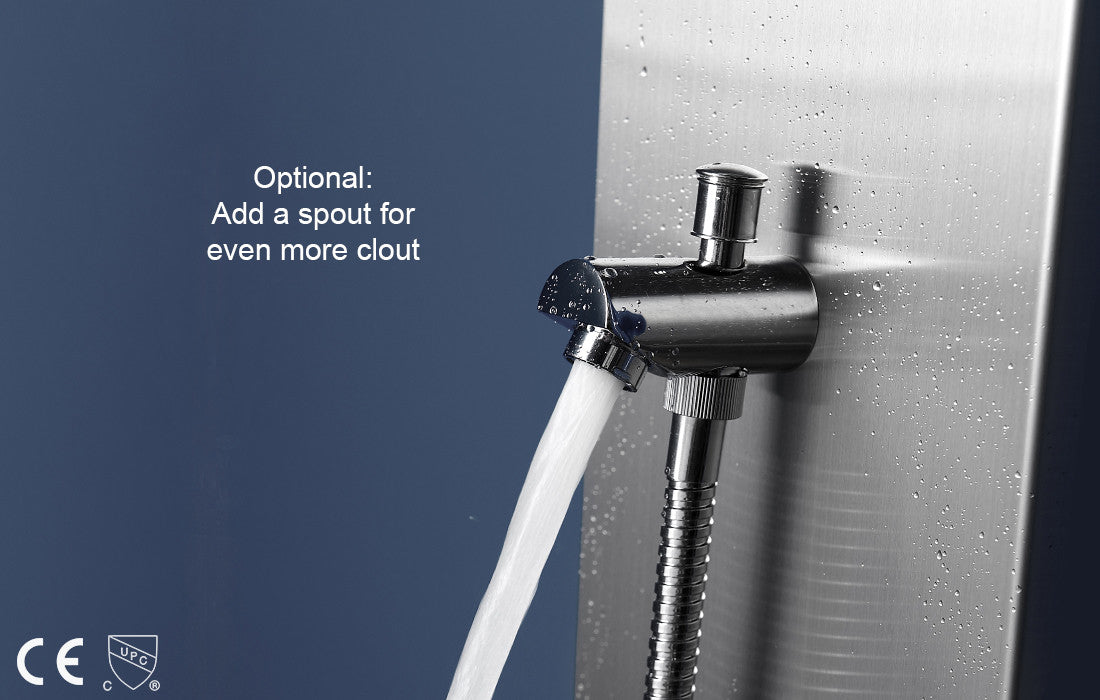 shower column tub spout